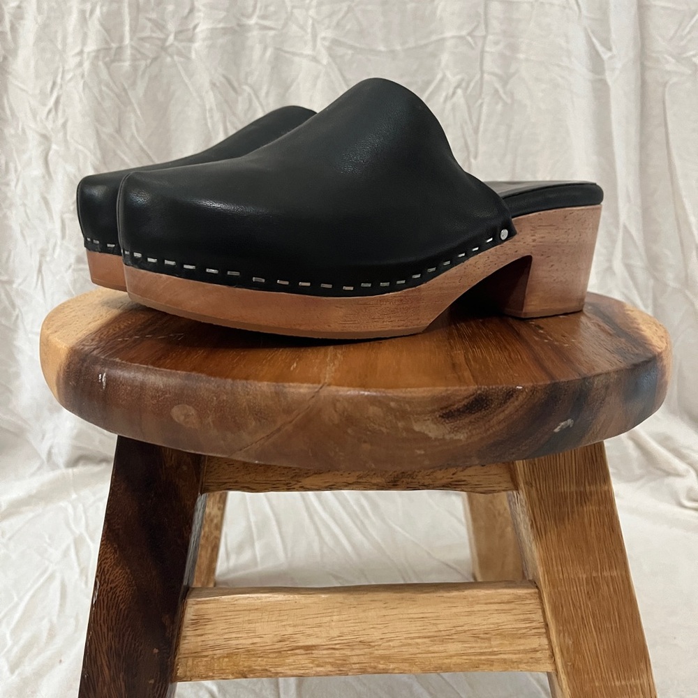 Charlotte Stone Martino Clogs - Never Worn - Size 7 - Black